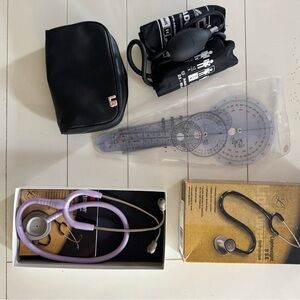 Littman stethoscope, blood pressure cuff, goniometer set